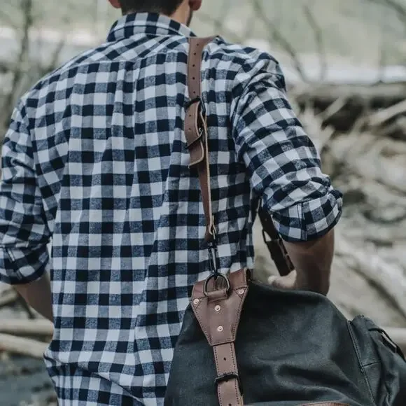 Buffalo Jackson Waxhaw Buffalo Plaid Flannel Shirt Plaid Button Down Mens XL - Picture 12 of 15